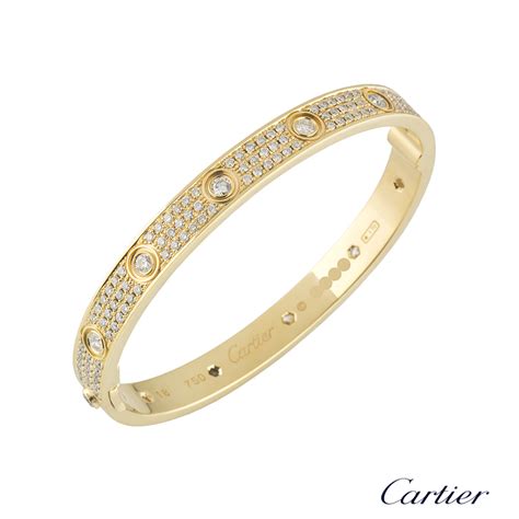 diamond cartier love bracelet|love bracelet full diamond.